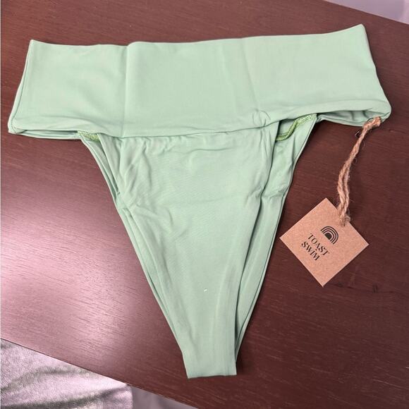 FP x Toast Swim Signature Banded Waist Bottom in Ming Green Small NWT - Picture 7 of 9